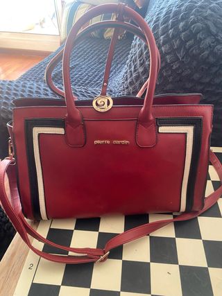 Bolso Pierre Cardin Rojo Mujer modelo vintage