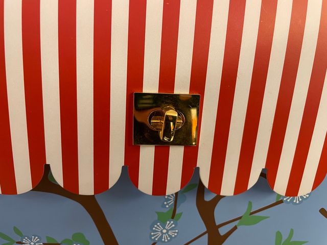 Borsetta Peggy V - Blu/Rosso