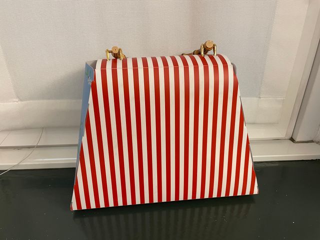 Borsetta Peggy V - Blu/Rosso