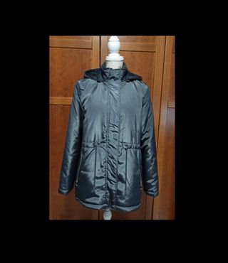 Chaquetón impermeable reversible gris