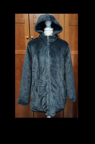 Chaquetón impermeable reversible gris