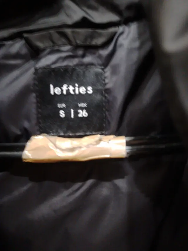 Chaleco largo Lefties negro talla S