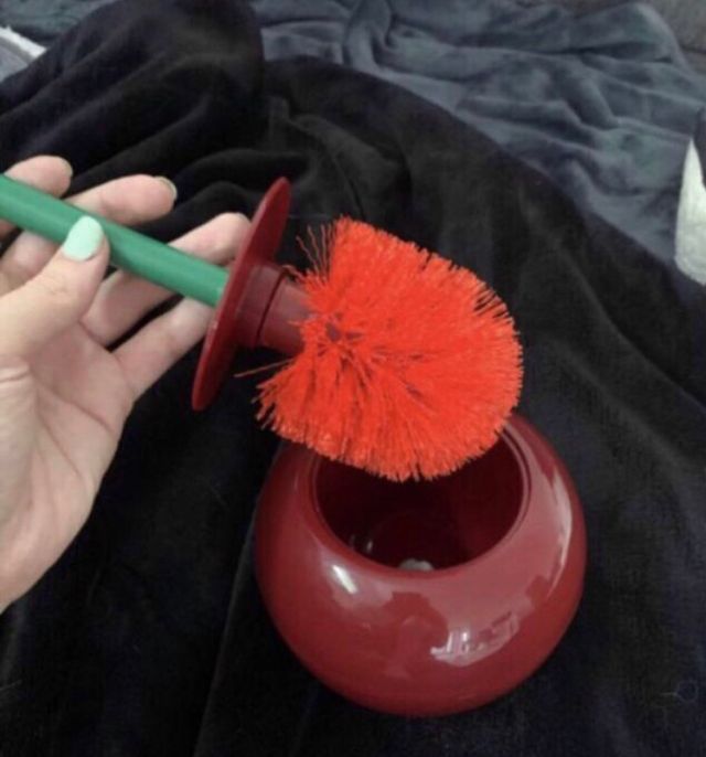 Escobilla de Baño Cereza Roja