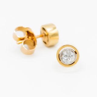 Pendientes Oro 18K con Brillante
