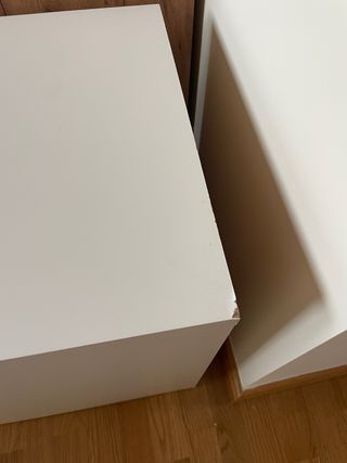 Mesita de noche IKEA blanca