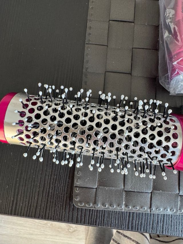 Secador de pelo 5 en 1 gris y rosa