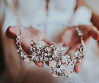 Tiara de Novia de Plata