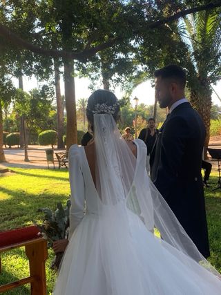 Tiara de Novia de Plata