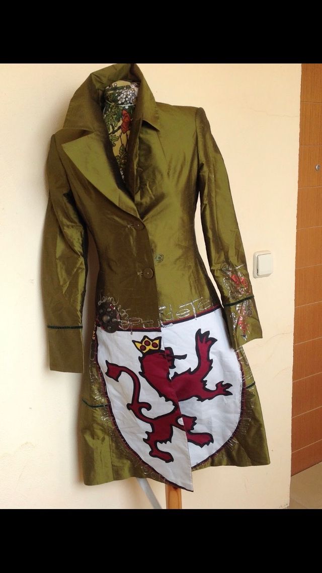 Chaqueta de fiesta verde diseño seda