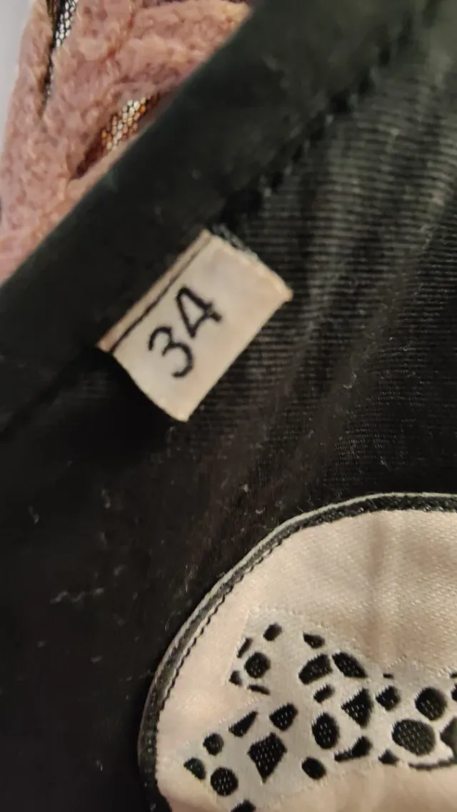 Vestido Almatrichi Talla 34 Negro y Rosa