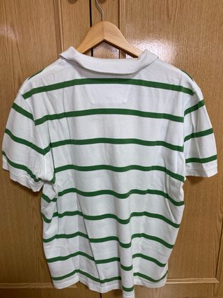 Polo Massimo Dutti Rayas Verdes Talla L