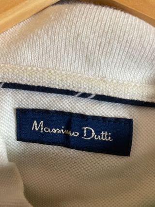 Polo Massimo Dutti Rayas Verdes Talla L