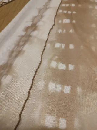 Vestido Marrón y Beige