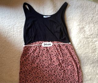 Vestido premamá con jersey manga larga a juego