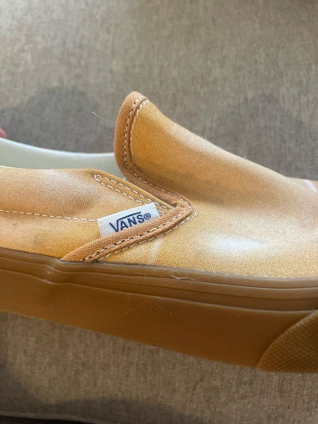 Zapatillas Vans Slip-On Naranja Marrón Unisex