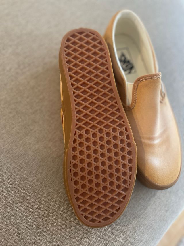 Zapatillas Vans Slip-On Naranja Marrón Unisex