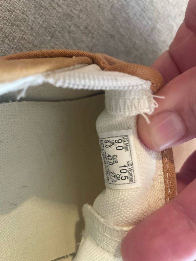 Zapatillas Vans Slip-On Naranja Marrón Unisex