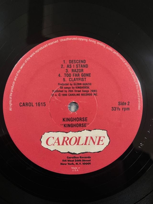 Kinghorse "Kinghorse" disco in vinile hard rock 90