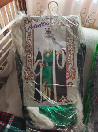 Disfraz Rey Mago Verde Talla Única