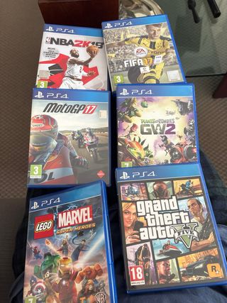 Lote PS4 (PlayStation 4) + 6 Juegos