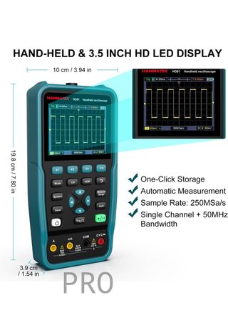 Multímetro y Generador 3-in-1 HANMATEK