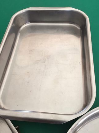 Set 4pezzi: 2 teglie rettangolari 1 tonda ,1 pento