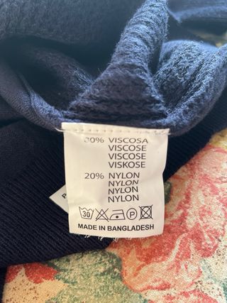 Maglia Cotton & Silk  blu taglia XL