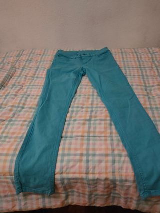 Pantalones vaqueros elásticos azul