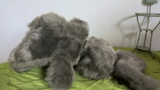 Bambola coniglio vintage peluche