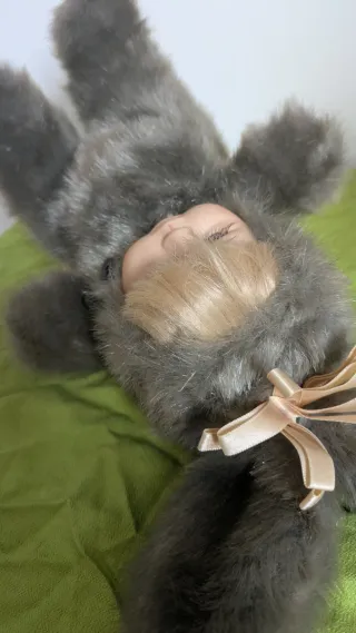 Bambola coniglio vintage peluche