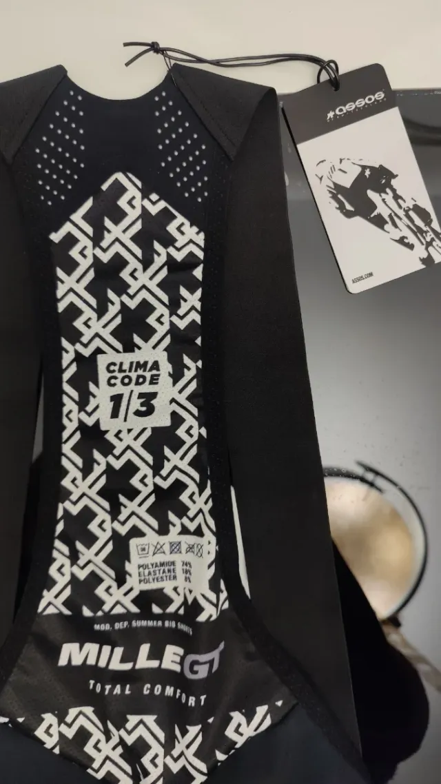 Culote Assos Talla XL Negro y Blanco