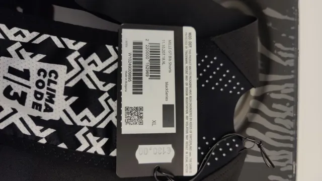 Culote Assos Talla XL Negro y Blanco