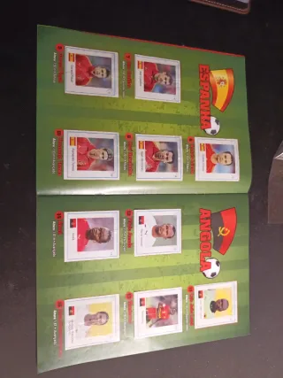 Álbum  54 cromos chicles 2014 Messi Ronaldo