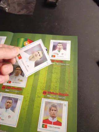 Álbum  54 cromos chicles 2014 Messi Ronaldo