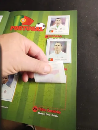 Álbum  54 cromos chicles 2014 Messi Ronaldo