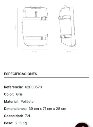 BLACK FRIDAY !!Maleta Paco Martinez Gris Mediana V