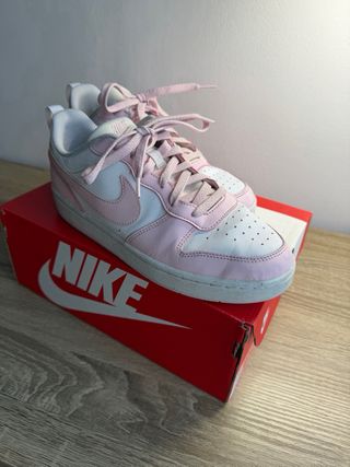 Zapatillas Nike Air Force 1 Rosa y Blanco