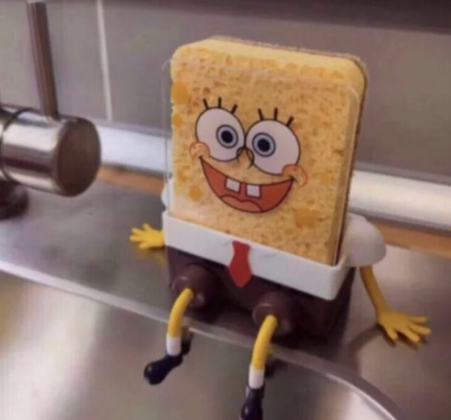 Soporte Bob Esponja para esponja