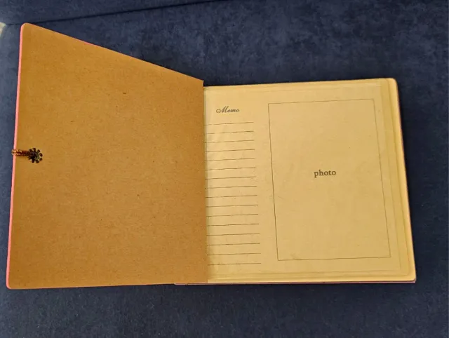 Álbum de fotos vintage con adornos