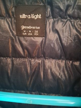 Chaqueta y chaleco plumas negro