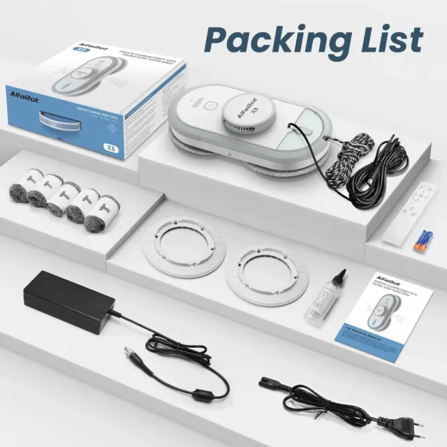 Robot Alfabot X8 per la pulizia dei vetri