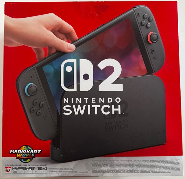 Nintendo Switch 2 + juegos precintados y tarjeta.