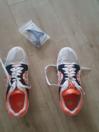 Zapatillas clavos Asics naranja/blanco