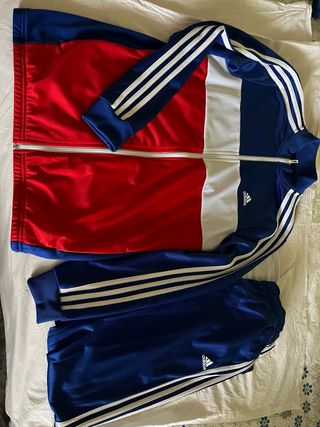 Chándal Adidas Rojo, Blanco y Azul
