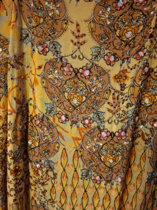 Vestido largo fiesta estampado