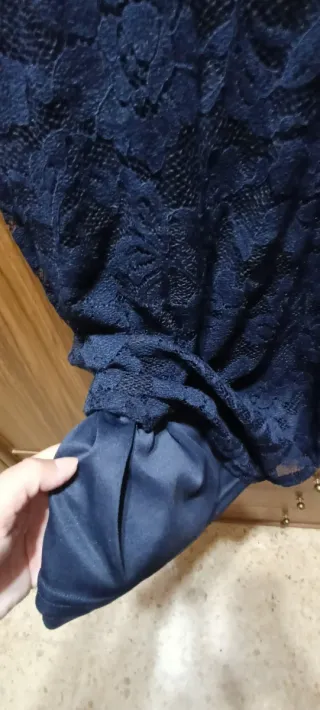 Vestido de encaje azul