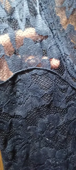 Vestido de encaje azul