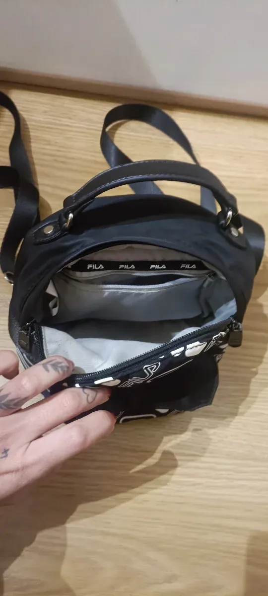 Bolso Fila Negro y Blanco