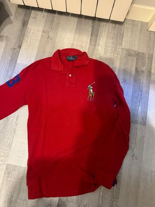 Polo Ralph Lauren Rojo Manga Larga