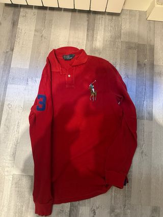 Polo Ralph Lauren Rojo Manga Larga